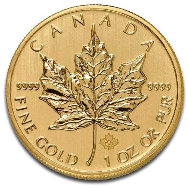 1 oz Gold Maple Leaf（random date）