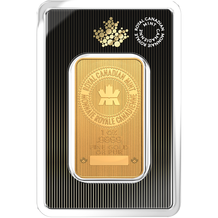 1 oz Gold Bar - Royal Canadian Mint (RCM) 