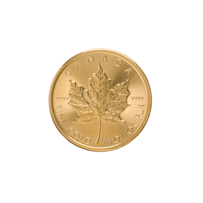 1/10 oz Canadian Gold Maple