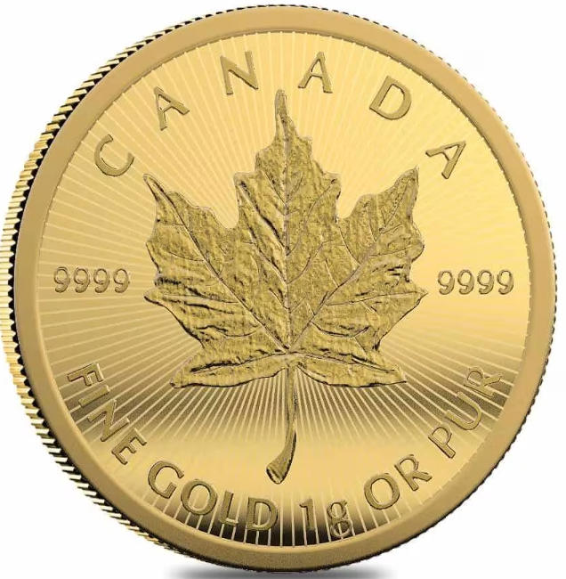 Canadian Gold Maplegram (1 Coin)