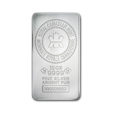 10 oz Silver Bar - Royal Canadian Mint (RCM)